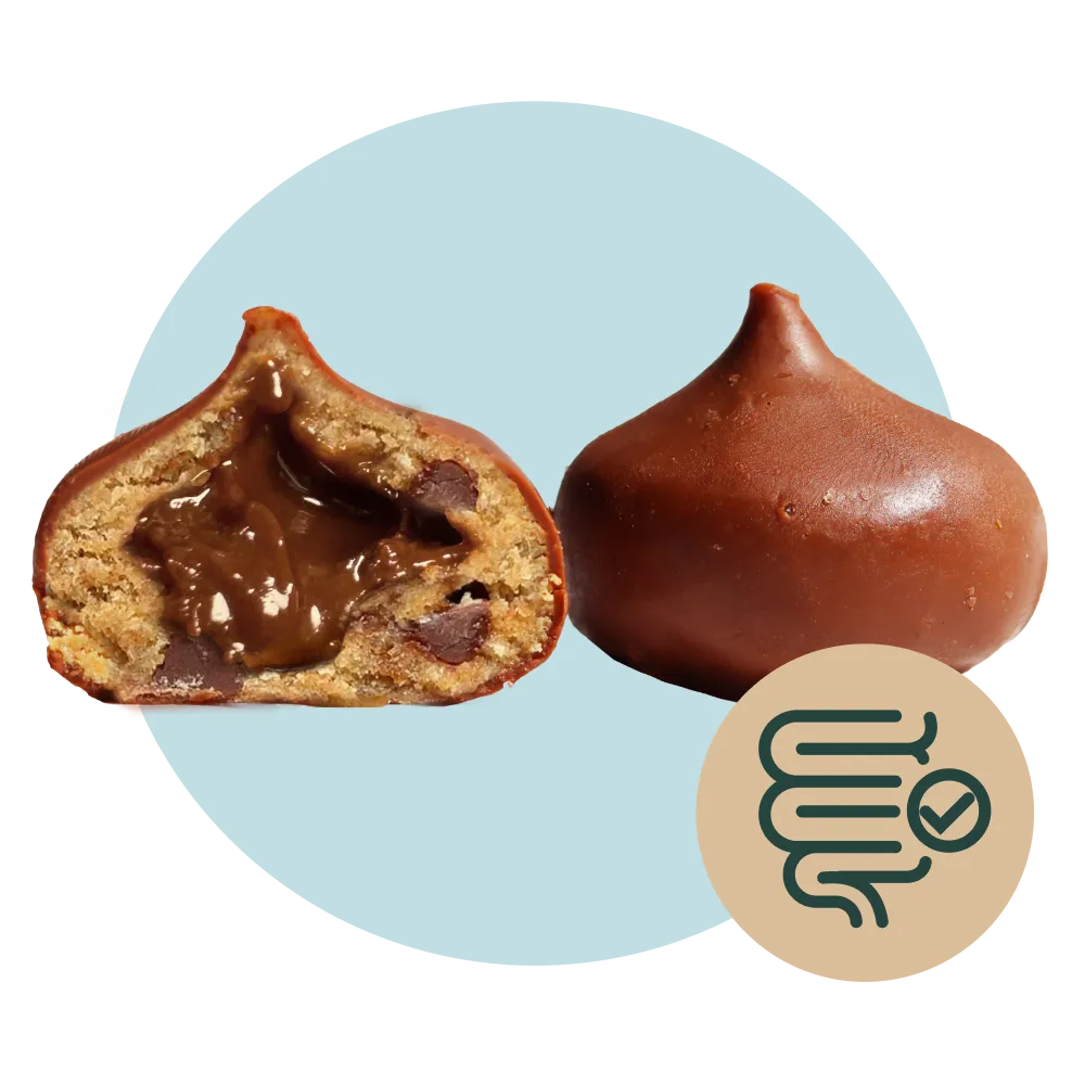 bae Bites Close-Up – angebrochene Bites zeigen cremige Füllung